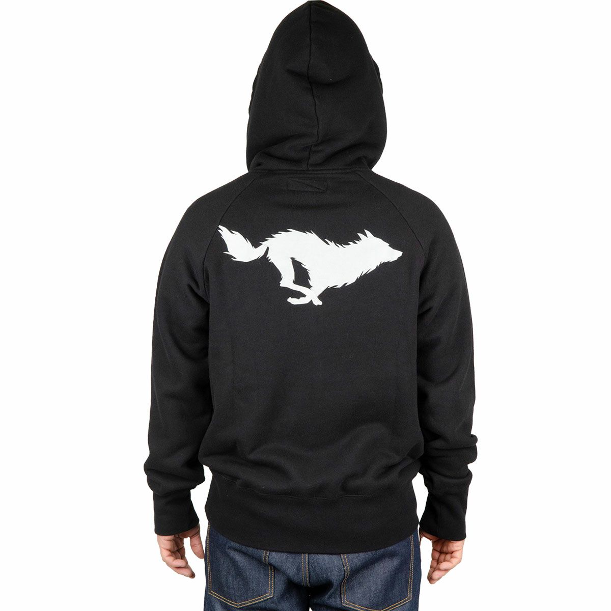 El Solitario｜リフレクティブ フーディ｜ブラック｜モデル着用