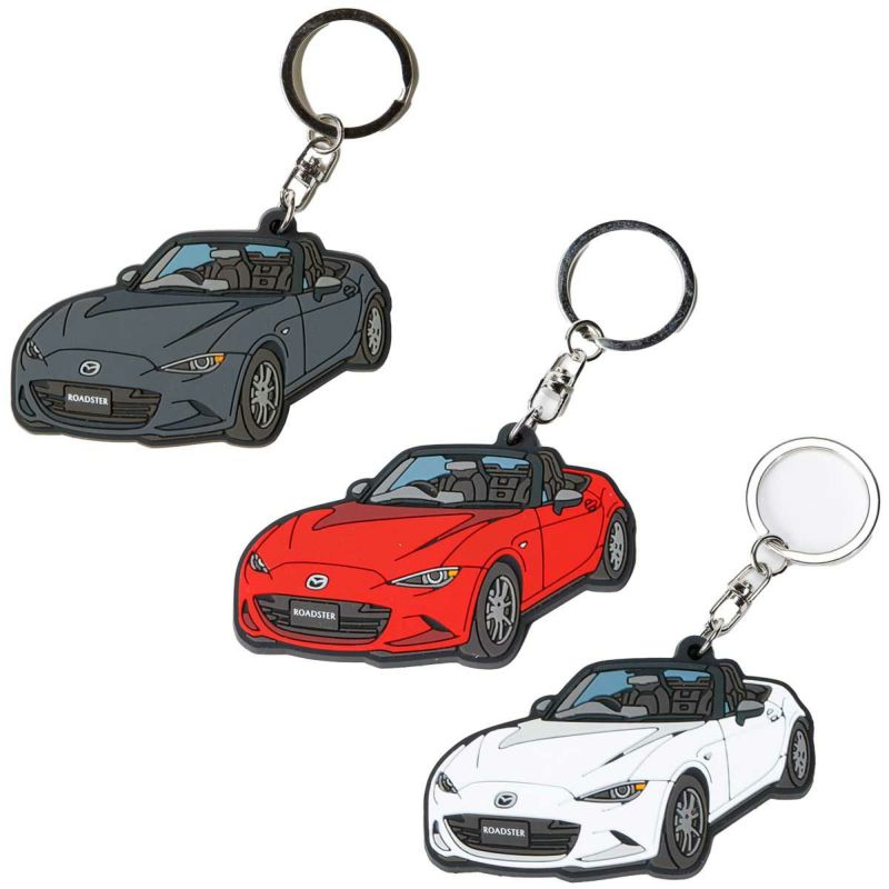 MZRacing｜Always ROADSTER ラバーキーホルダー｜