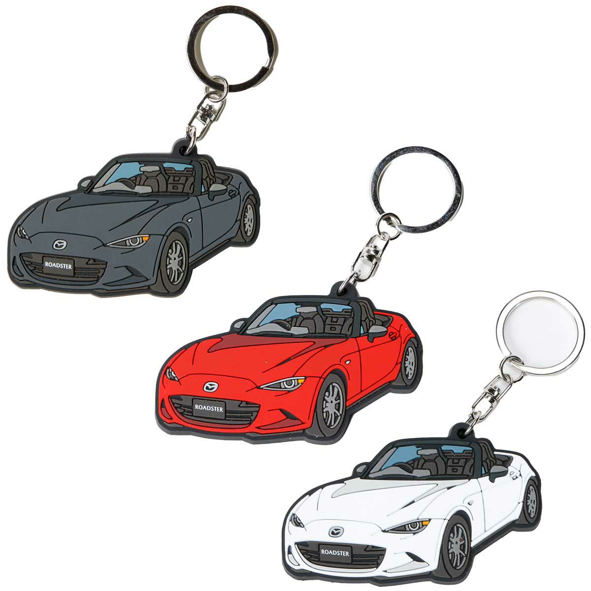 MZRacing｜Always ROADSTER ラバーキーホルダー｜