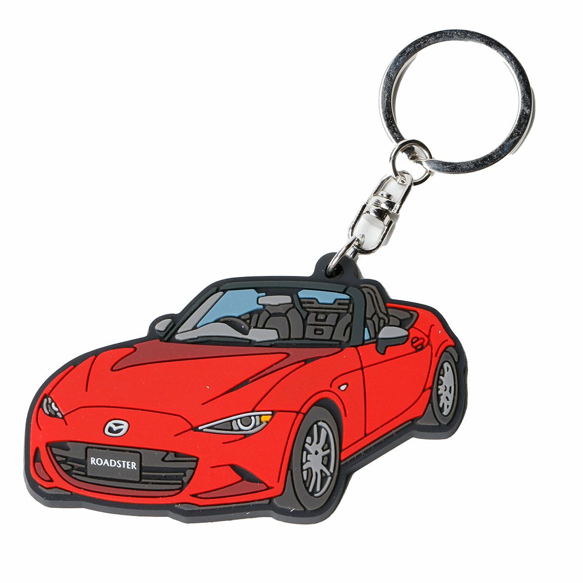 MZRacing｜Always ROADSTER ラバーキーホルダー｜レッド