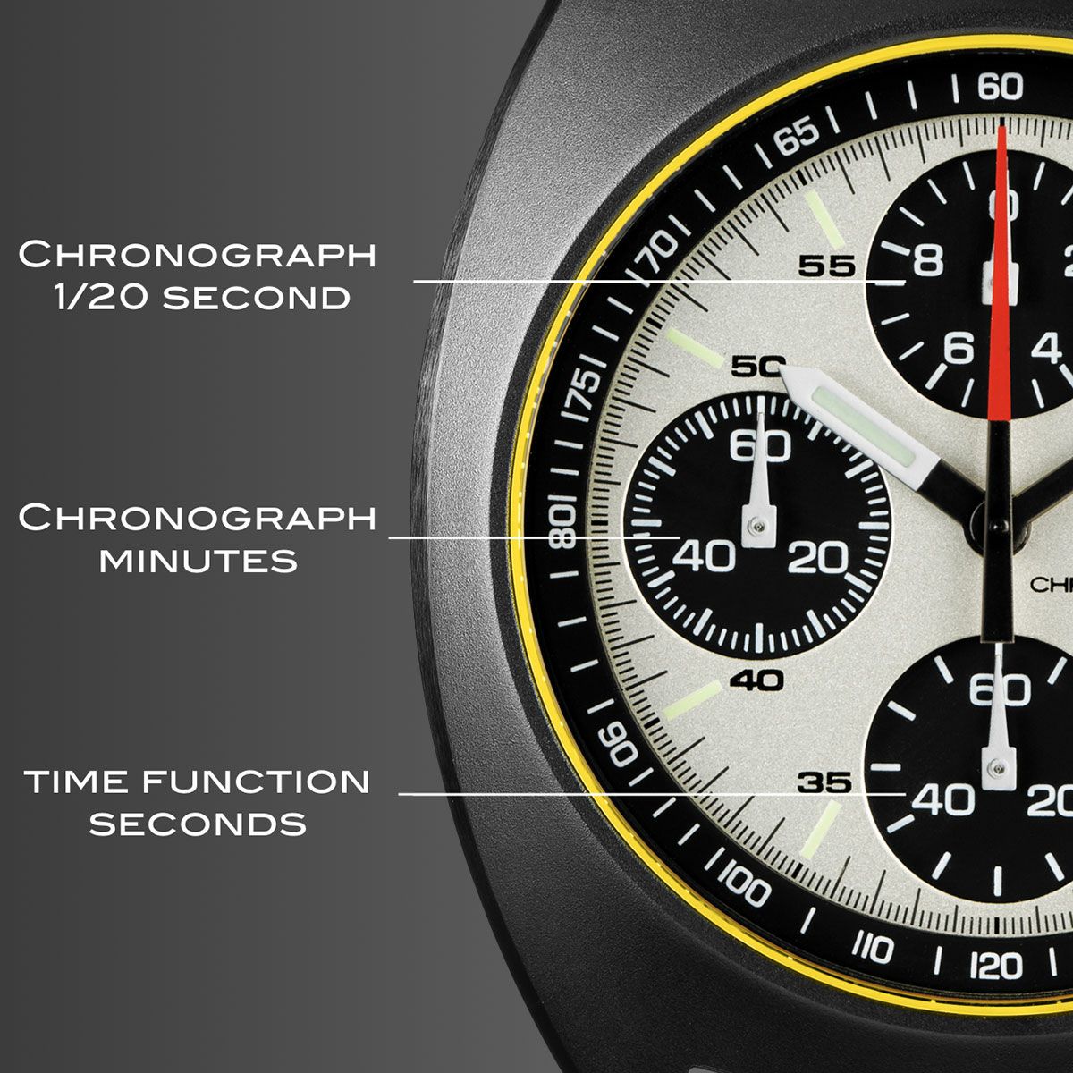 ROUE｜CHR SIX｜時計｜イエロー×ブラック