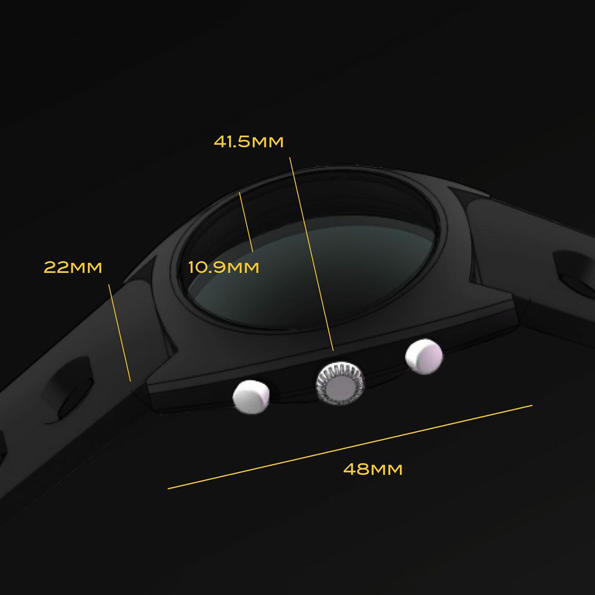 ROUE｜CHR SIX｜時計｜イエロー×ブラック