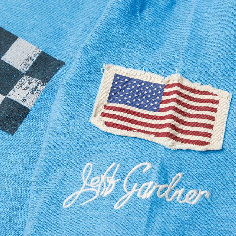 Warson Motors｜V8 ロングスリーブ シャツ｜スカイブルー