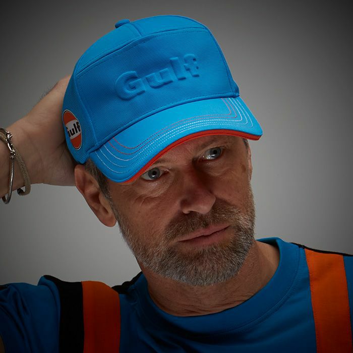 GULF｜ガルフ 3D キャップ｜帽子｜コバルト｜モデル着用