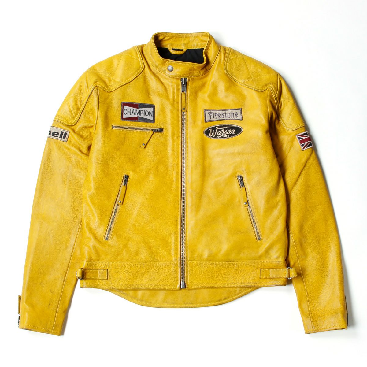 Warson Motors｜リミテッド レザー ジャケット｜イエロー