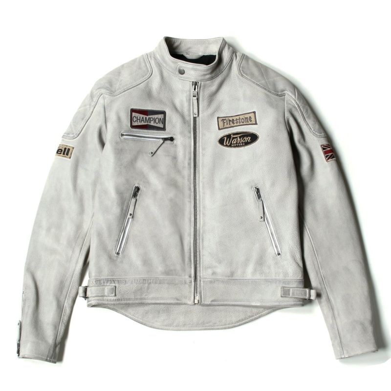 Warson Motors｜リミテッド レザー ジャケット｜オフホワイト