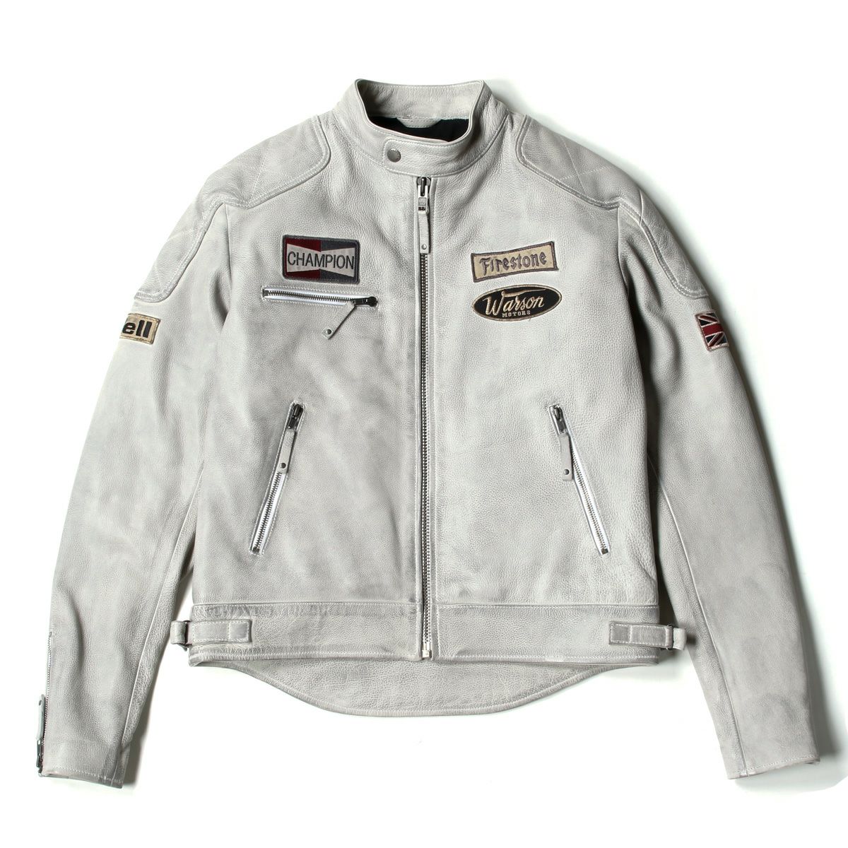 Warson Motors｜リミテッド レザー ジャケット｜オフホワイト