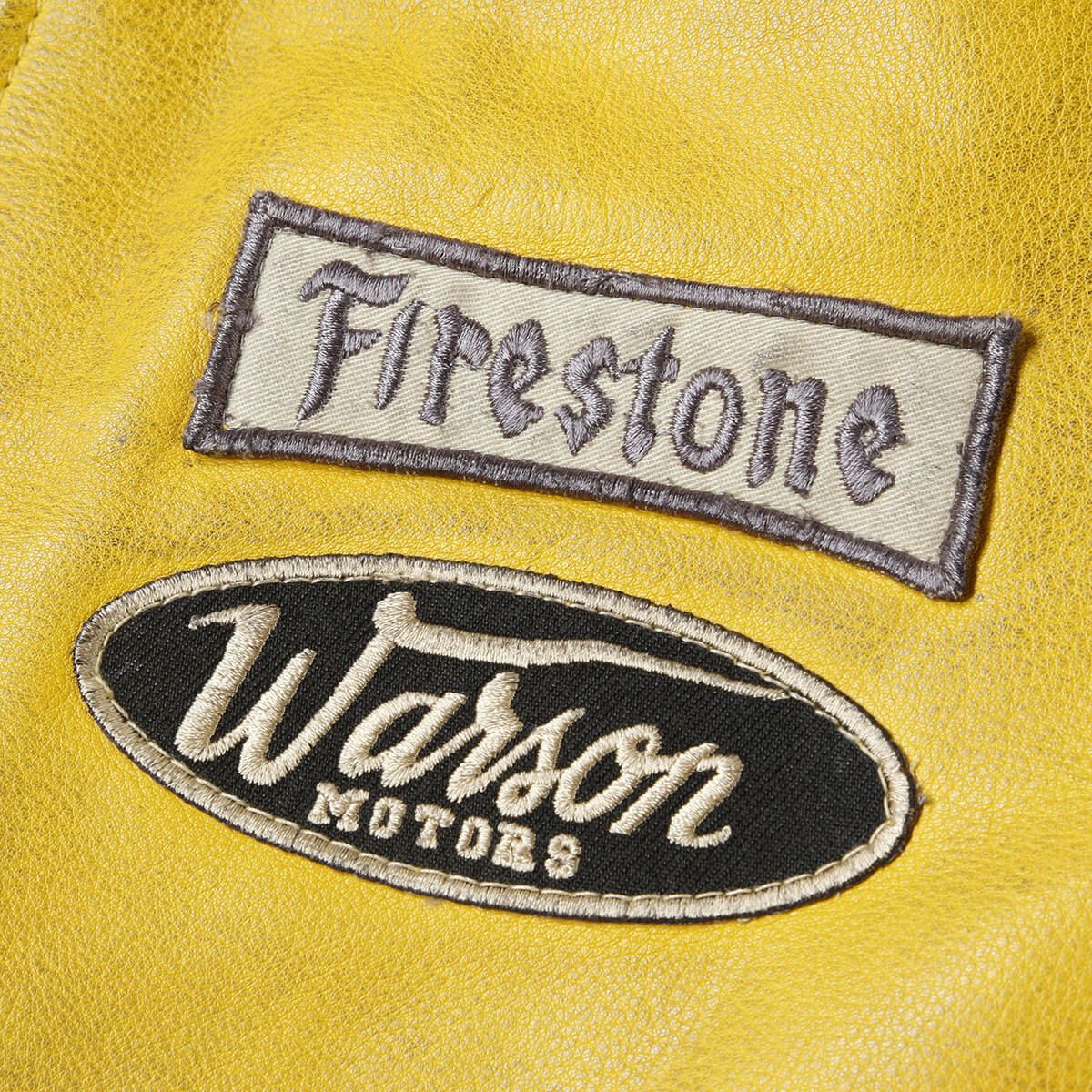 Warson Motors｜リミテッド レザー ジャケット｜イエロー