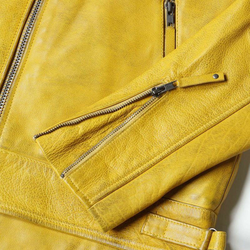 Warson Motors｜リミテッド レザー ジャケット｜イエロー