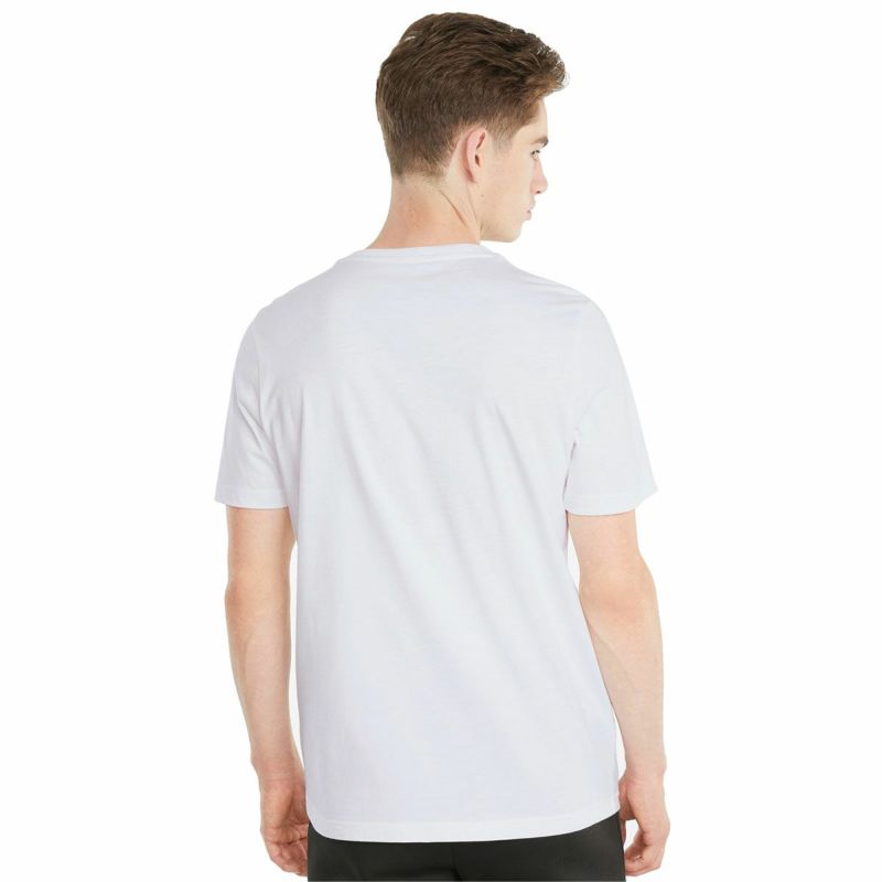 BMW PUMA｜BMW PUMA M モータースポーツ ロゴ Tシャツ｜ホワイト｜モデル着用