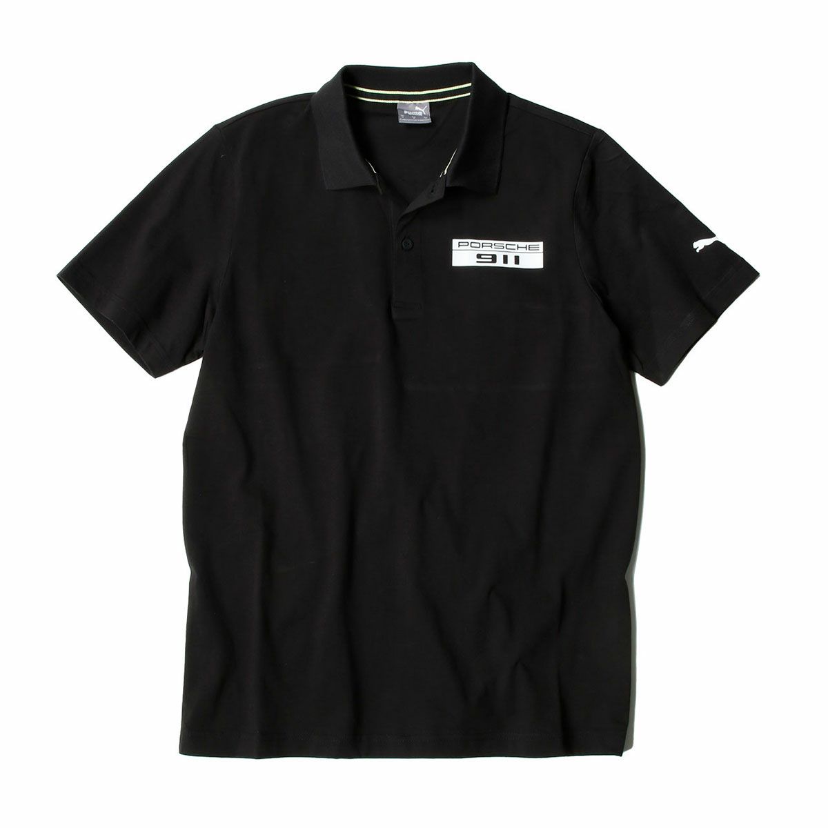 PORSCHE｜ポルシェ レガシー ベース スウェット ポロ｜ポロシャツ｜ブラック