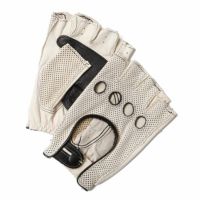 Motorimoda｜ナポリドライブ パンチングレザー｜ハーフ｜ベージュ