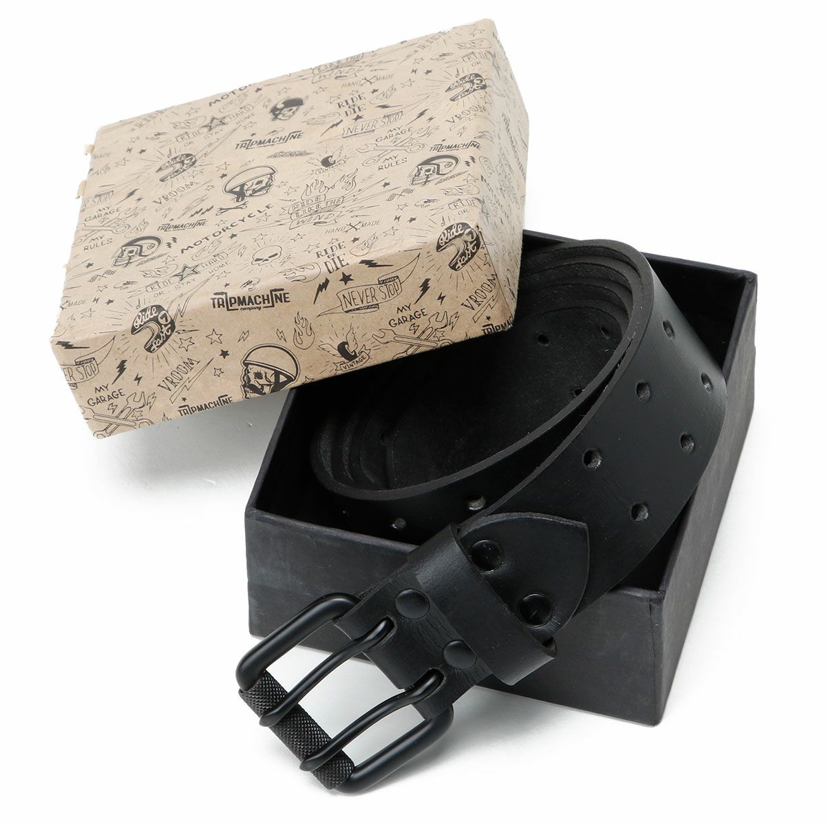 Trip Machine｜ベルト ダブル ピン｜マットブラック