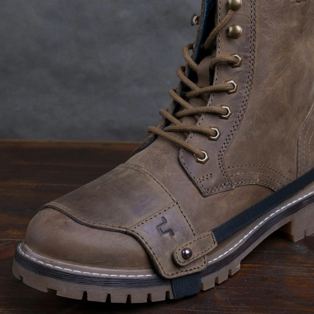 Trip Machine｜シュー プロテクター スリッポン｜シュープロテクター｜タバコブラウン｜着用イメージ