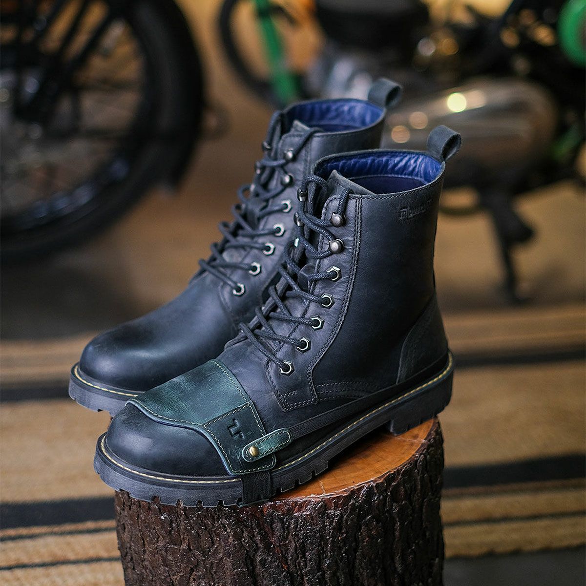 Trip Machine｜シュー プロテクター スリッポン｜シュープロテクター｜フォレストグリーン｜着用イメージ