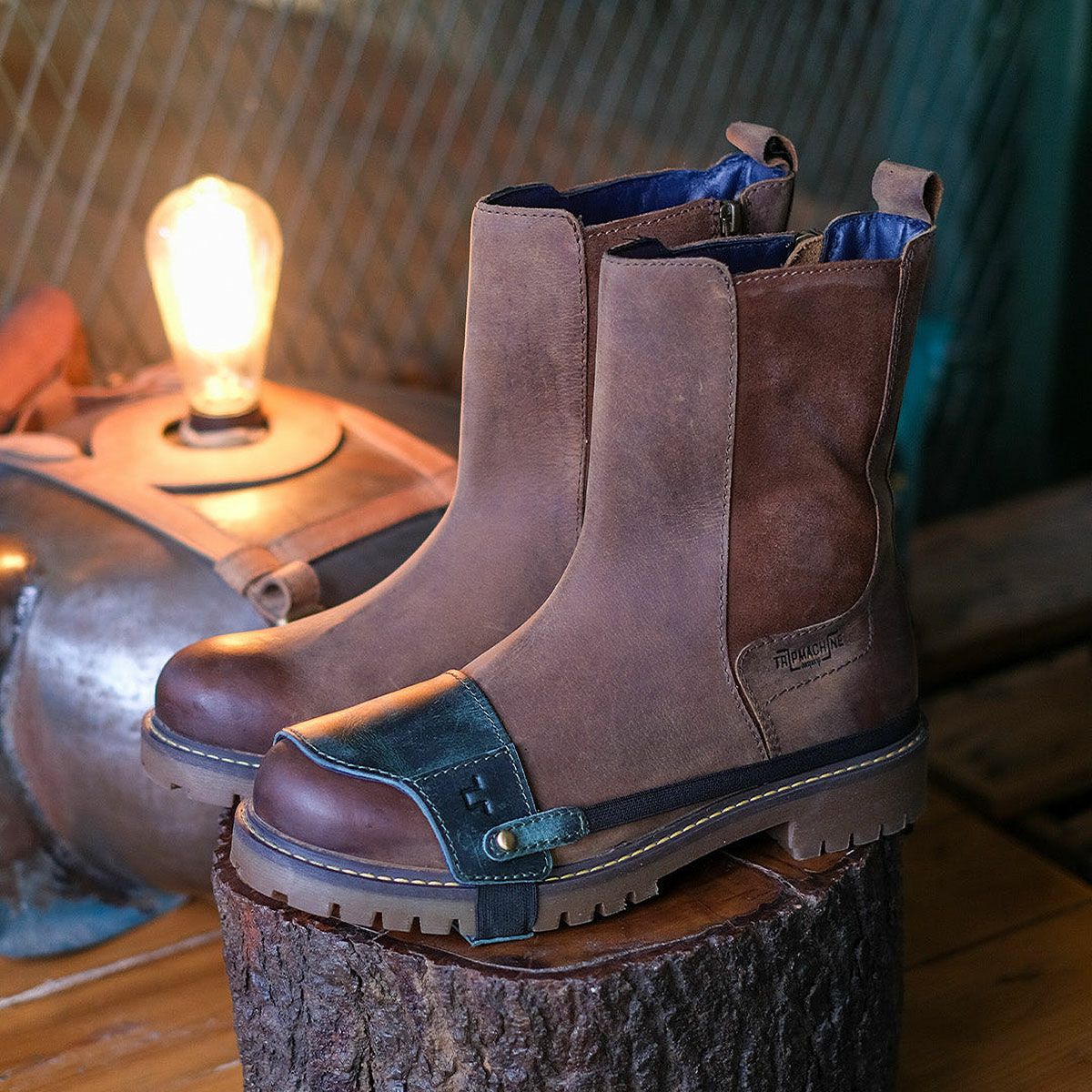 Trip Machine｜シュー プロテクター スリッポン｜シュープロテクター｜フォレストグリーン｜着用イメージ