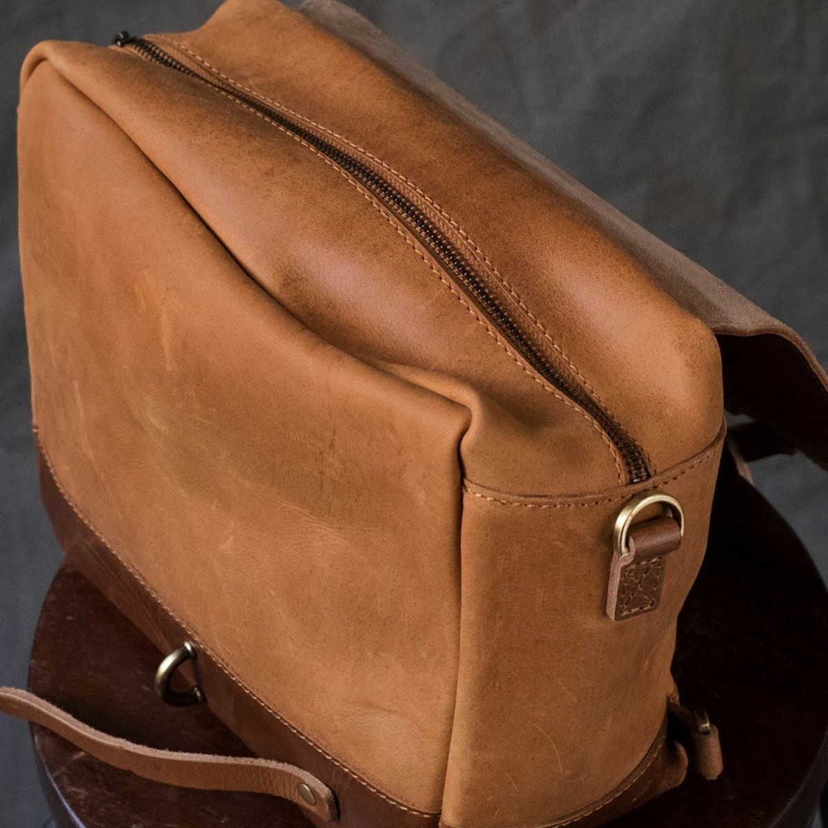 Trip Machine｜メッセンジャー バッグ｜サイドバッグ｜ヴィンテージタン