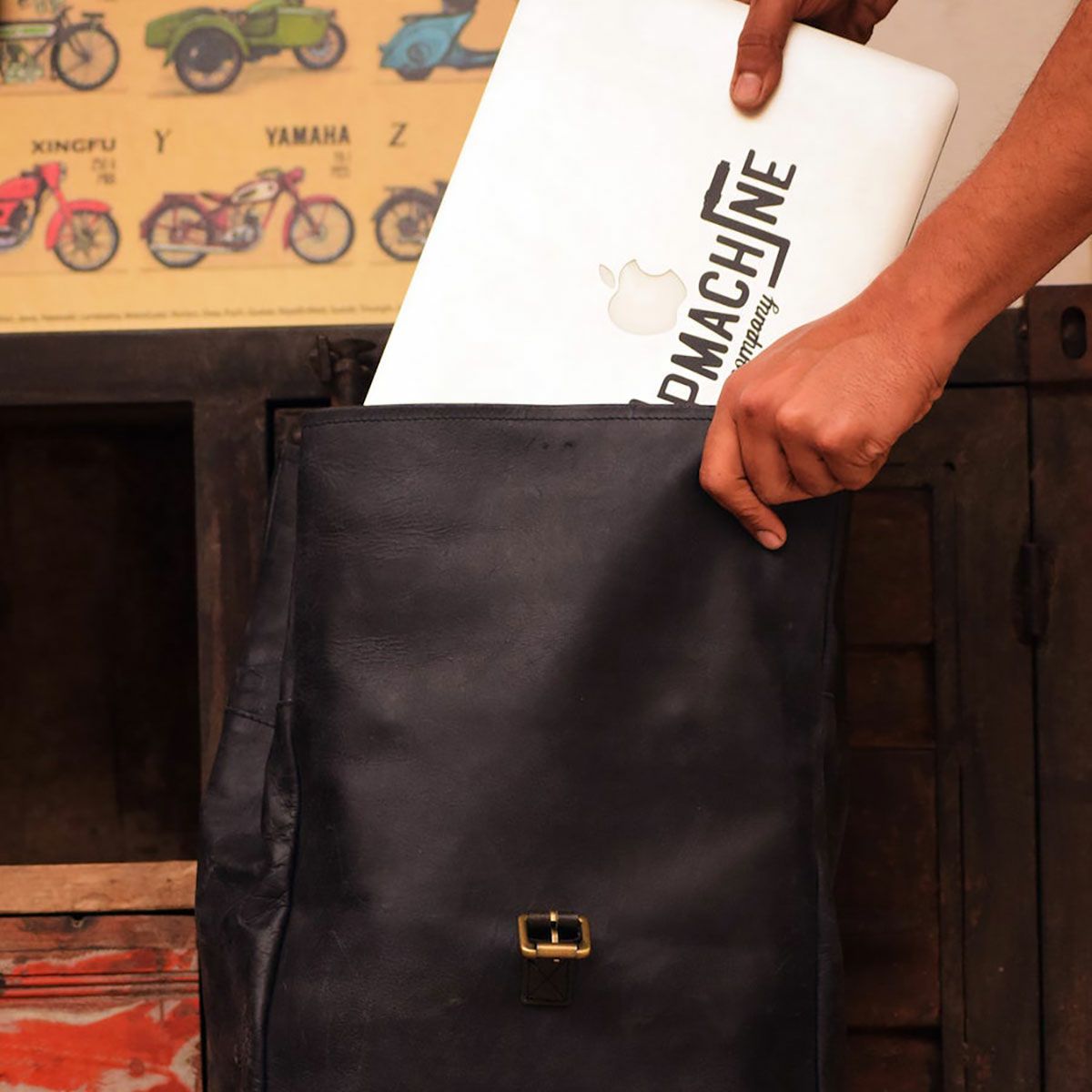 Trip Machine｜バックパック パニア｜ブラック｜使用イメージ