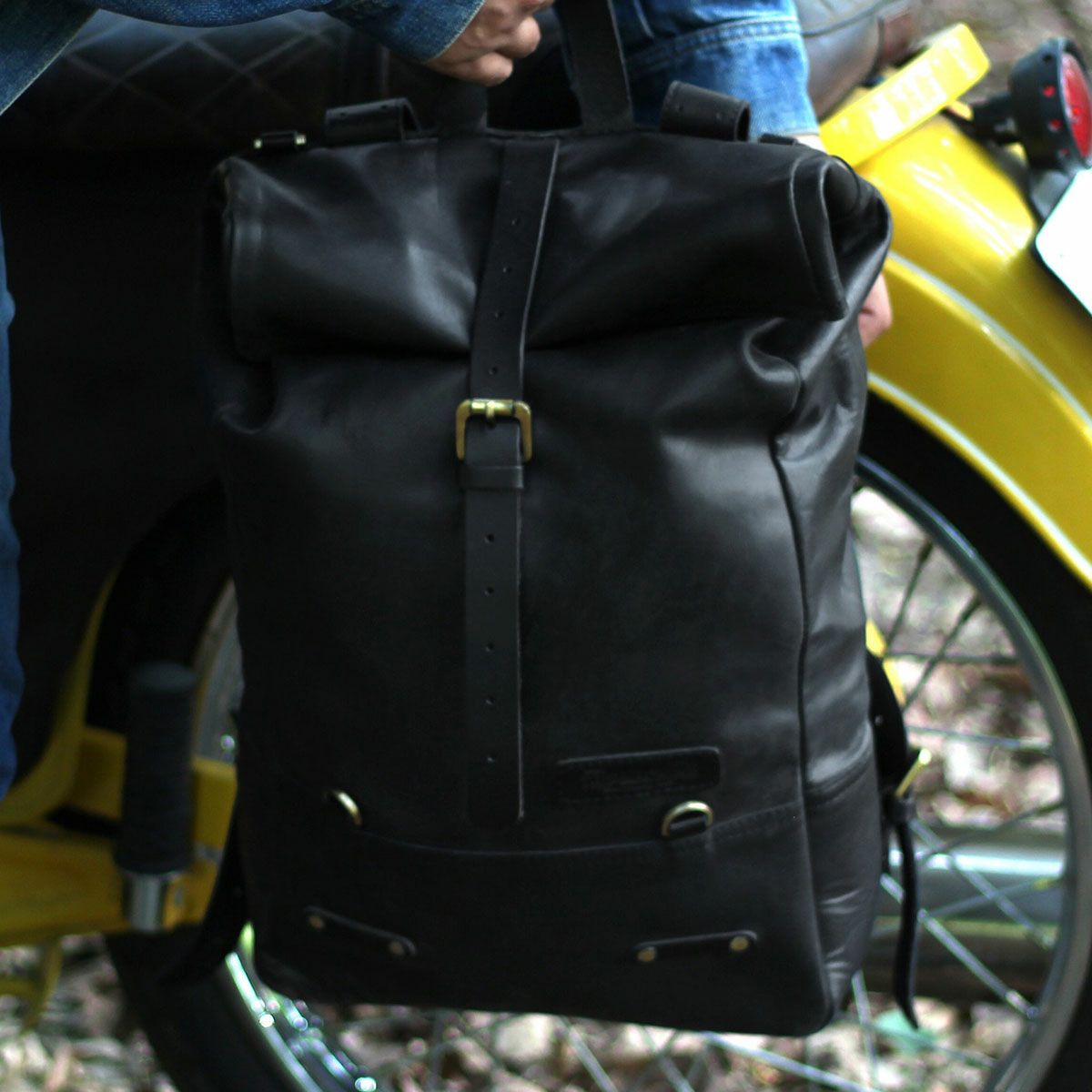 Trip Machine｜バックパック パニア｜ブラック｜使用イメージ