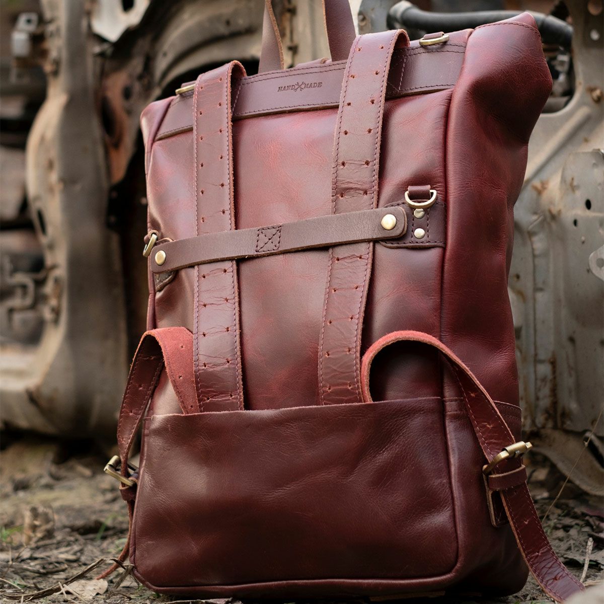 Trip Machine｜バックパック パニア｜チェリーレッド｜使用イメージ