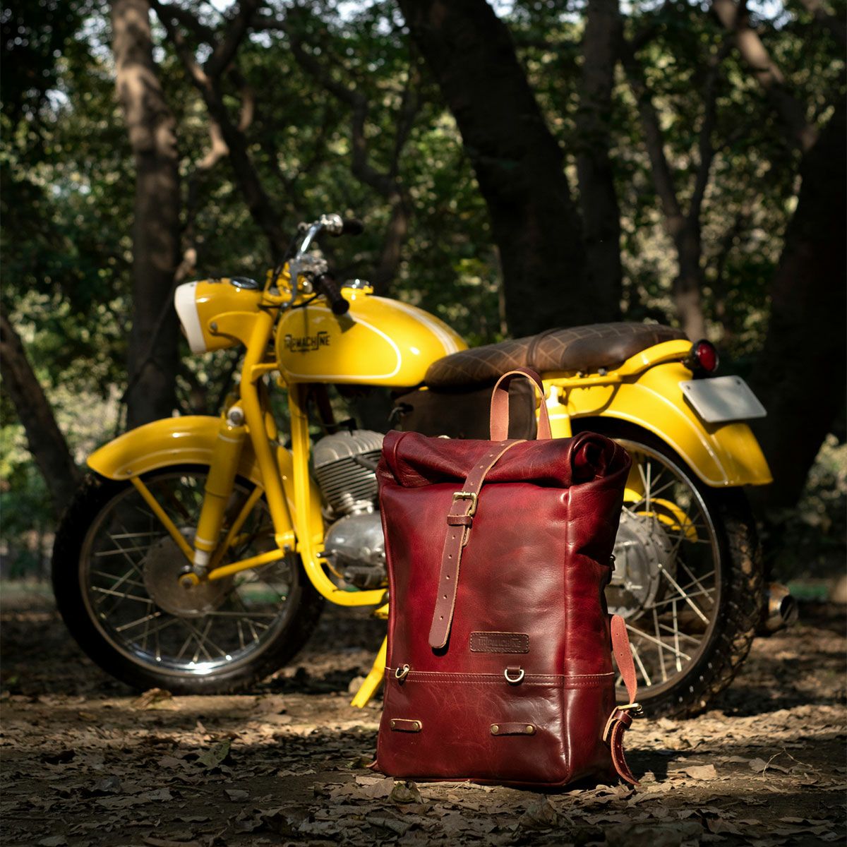 Trip Machine｜バックパック パニア｜チェリーレッド｜使用イメージ