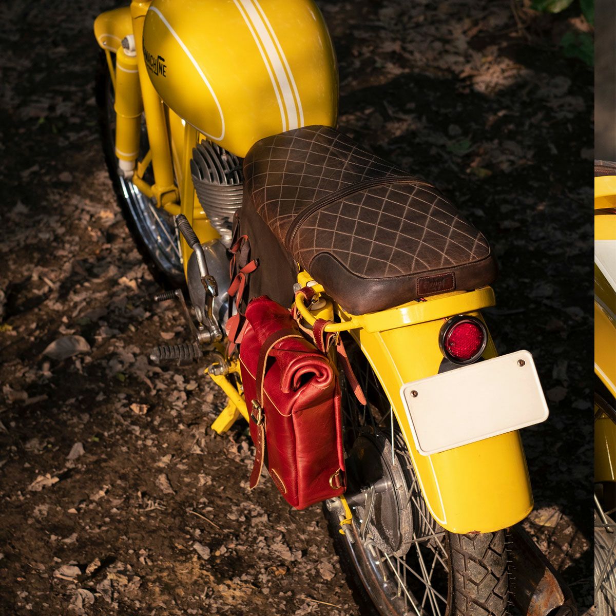 Trip Machine｜ミニ パニア｜ショルダー｜チェリーレッド｜使用イメージ