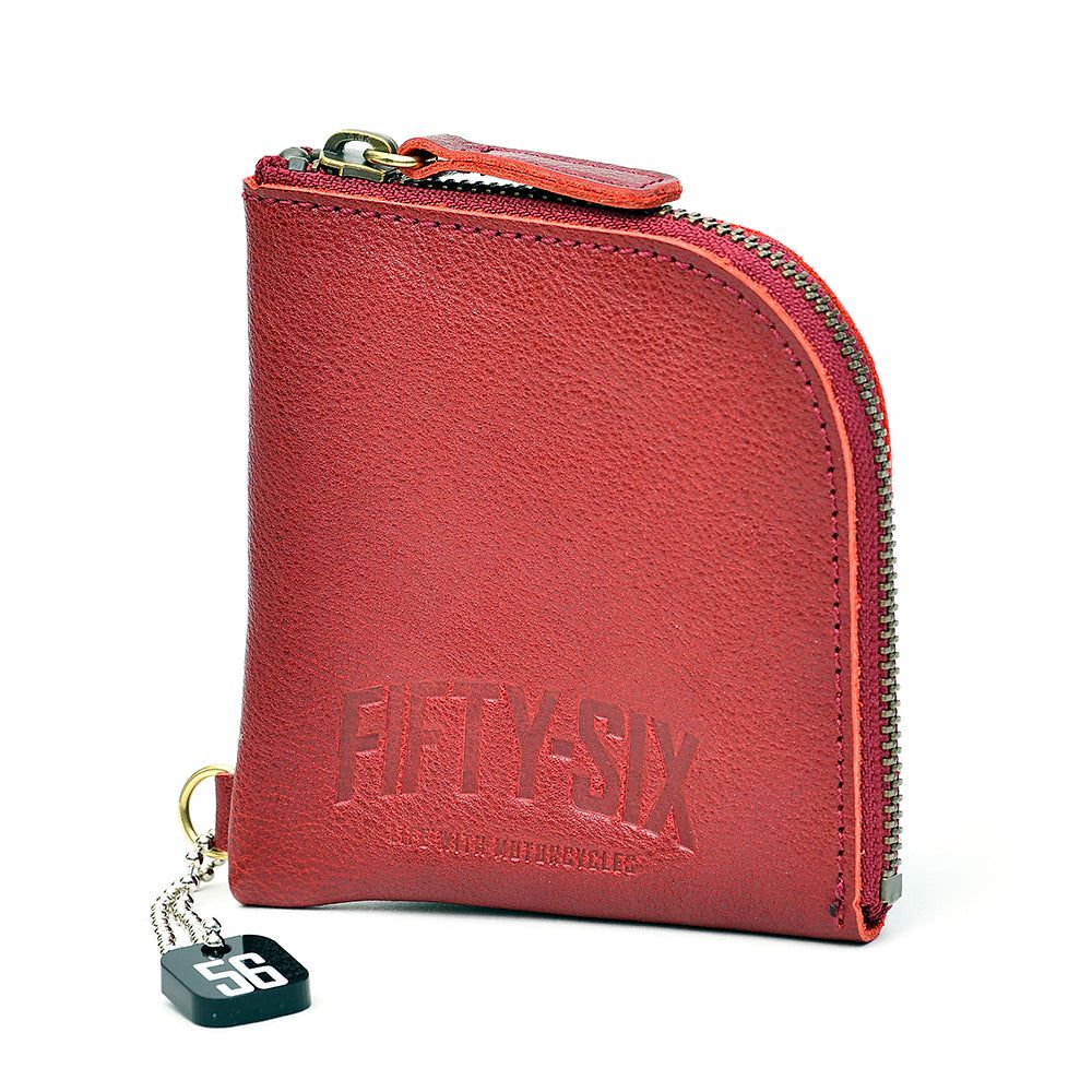 56design｜レザー デュアル ウォレット｜財布｜レッド
