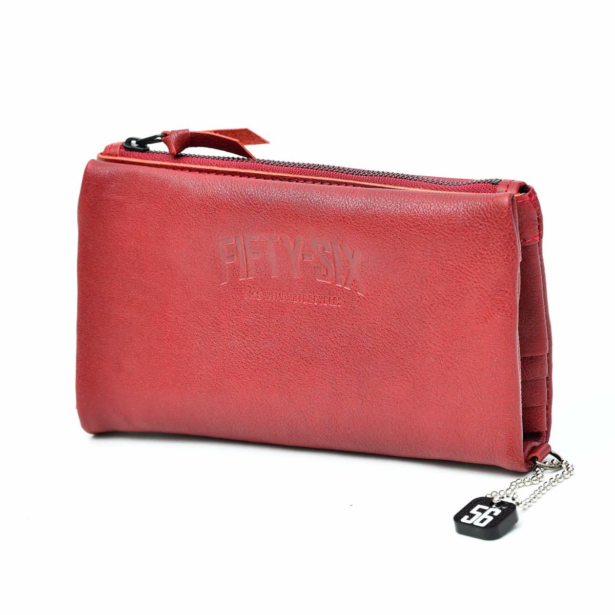 56design｜レザー マルチ ウォレット｜財布｜レッド