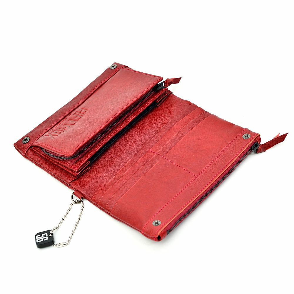 56design｜レザー マルチ ウォレット｜財布｜レッド
