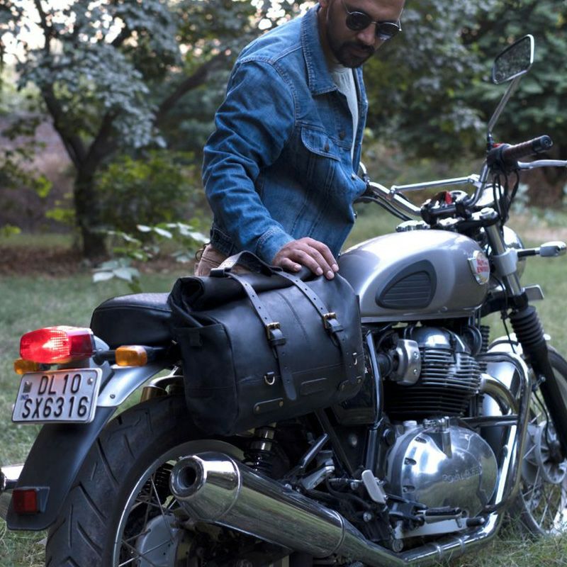 Trip Machine｜アウトロー サドルバッグ｜サイドバッグ｜クラシックブラック｜使用イメージ