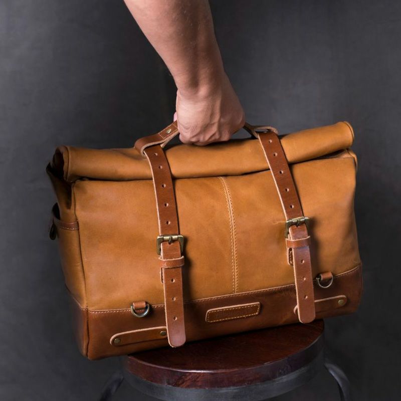 Trip Machine｜アウトロー サドルバッグ｜サイドバッグ｜ヴィンテージタン｜使用イメージ