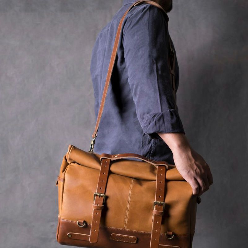 Trip Machine｜アウトロー サドルバッグ｜サイドバッグ｜ヴィンテージタン｜使用イメージ