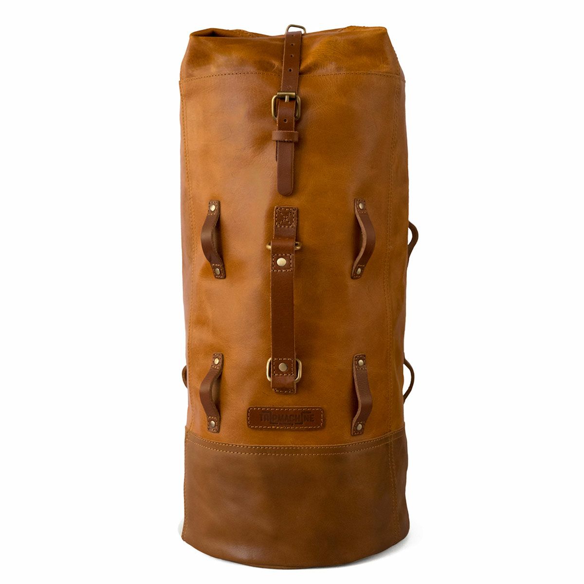 Trip Machine｜レザー ミリタリー ダッフル｜ショルダー｜ヴィンテージタン