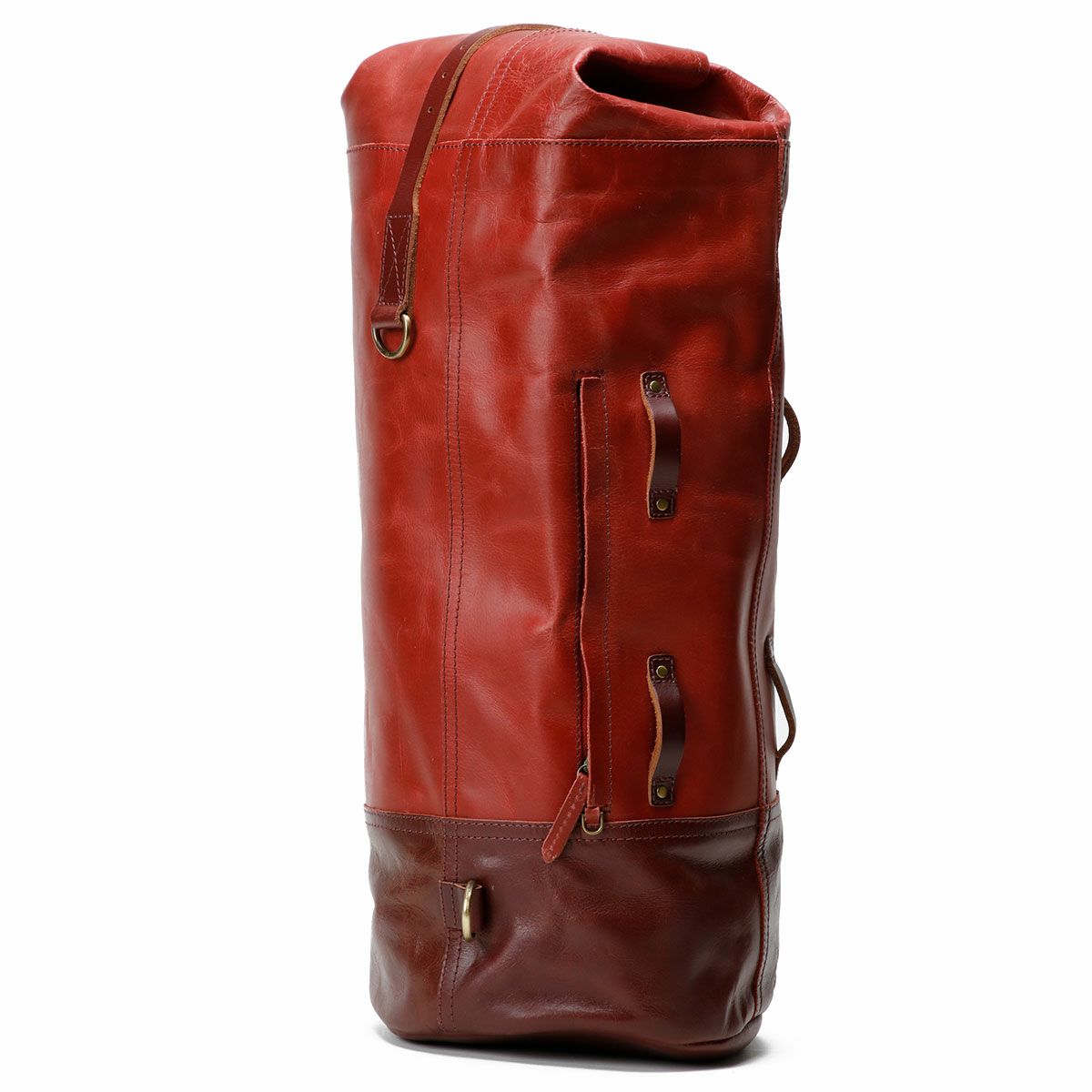 Trip Machine｜レザー ミリタリー ダッフル｜ショルダー｜チェリーレッド