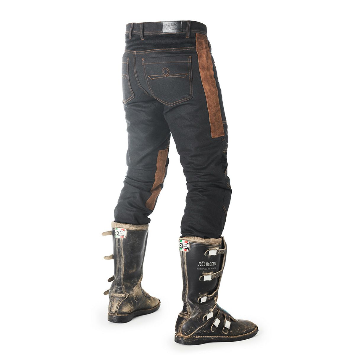 Fuel Motorcycles｜サージェント 2 ワックスド パンツ｜その他パンツ｜インディゴ｜着用