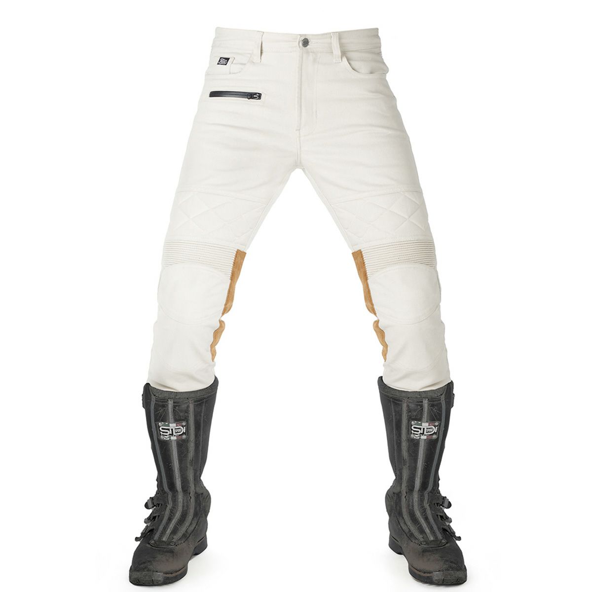 Fuel Motorcycles｜サージェント 2 コロニアル パンツ｜その他パンツ｜ホワイト｜着用