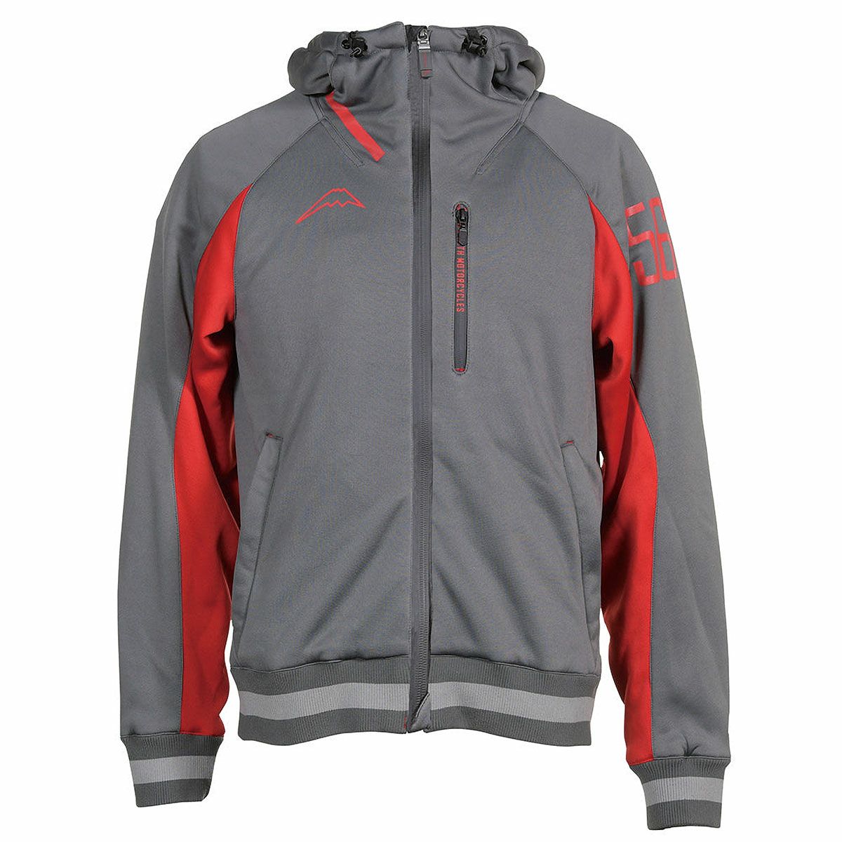 56design｜カプチーノ KF2｜ファブリック｜チャコールグレー×レッド