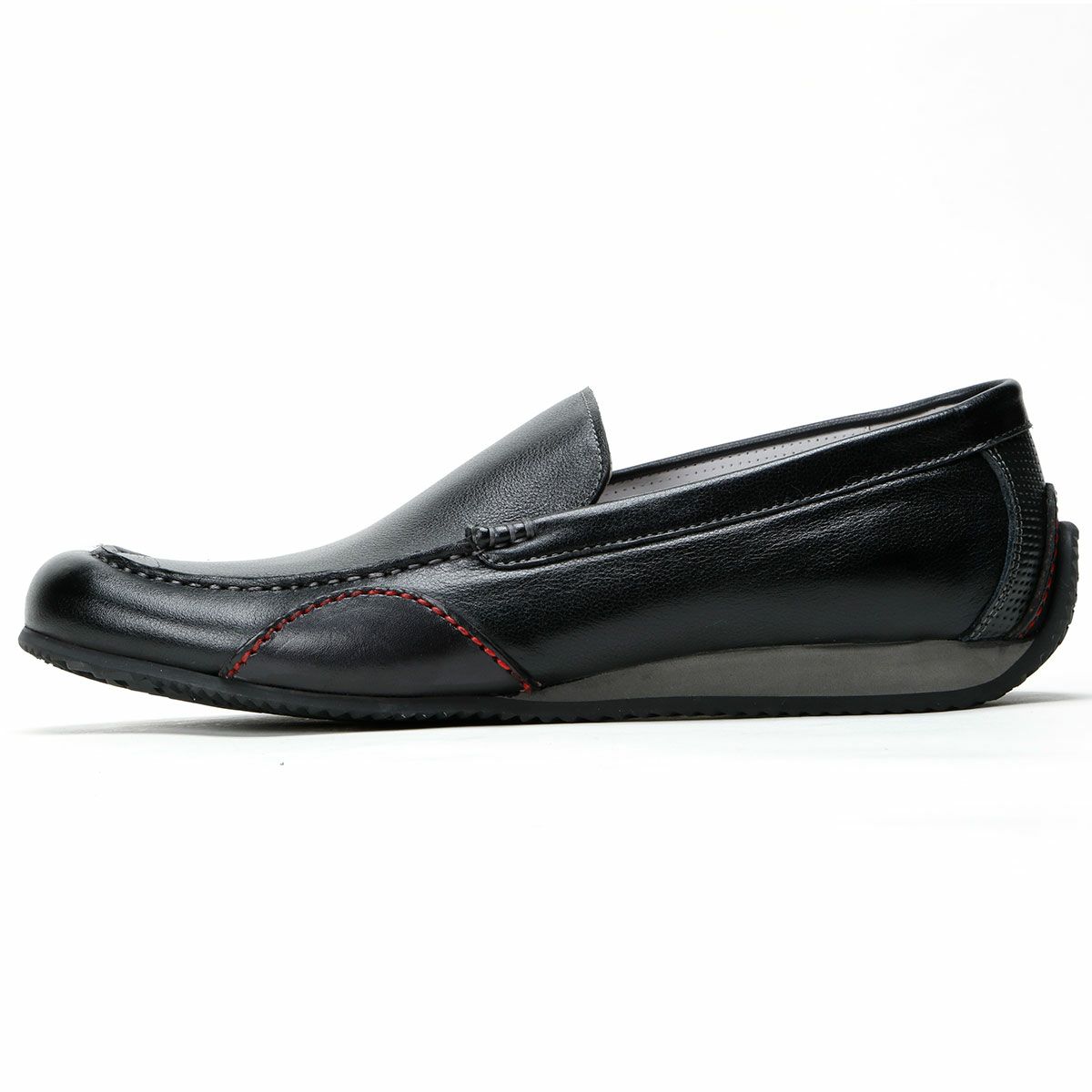 threegenerations｜NI-2427-212 ノイインテレッセ コラボモデル｜モカシン｜ブラック