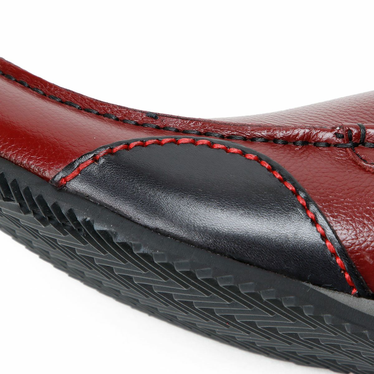 threegenerations｜NI-2427-212 ノイインテレッセ コラボモデル｜モカシン｜レッド