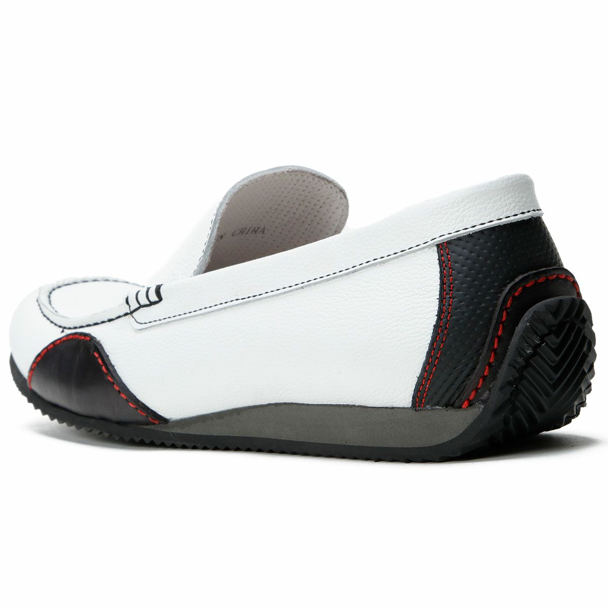 threegenerations｜NI-2427-212 ノイインテレッセ コラボモデル｜モカシン｜ホワイト