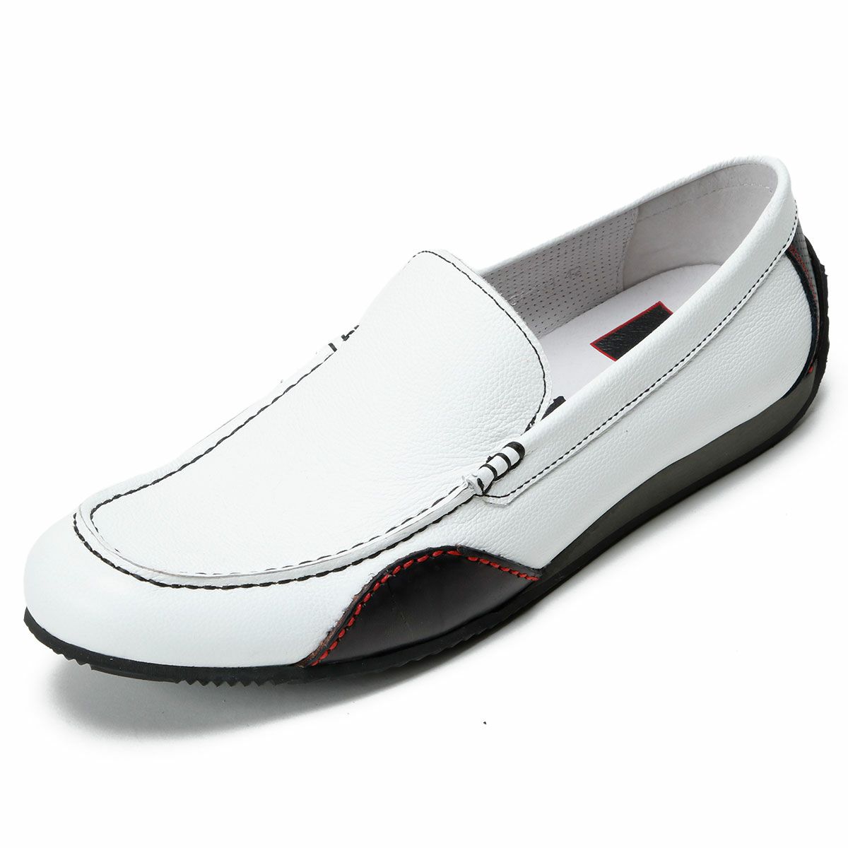 threegenerations｜NI-2427-212 ノイインテレッセ コラボモデル｜モカシン｜ホワイト