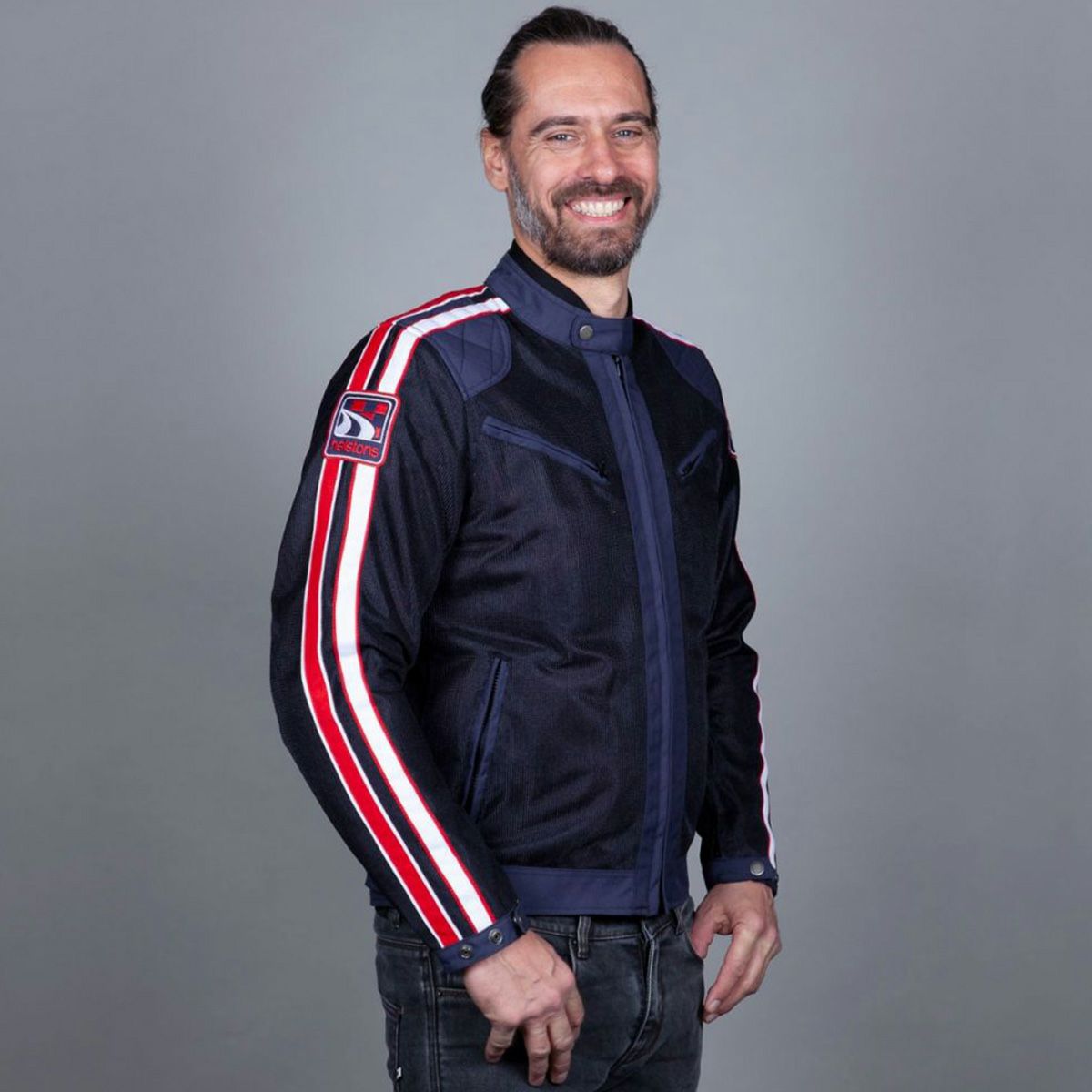 helstons｜ペース メッシュ ジャケット｜ブルー