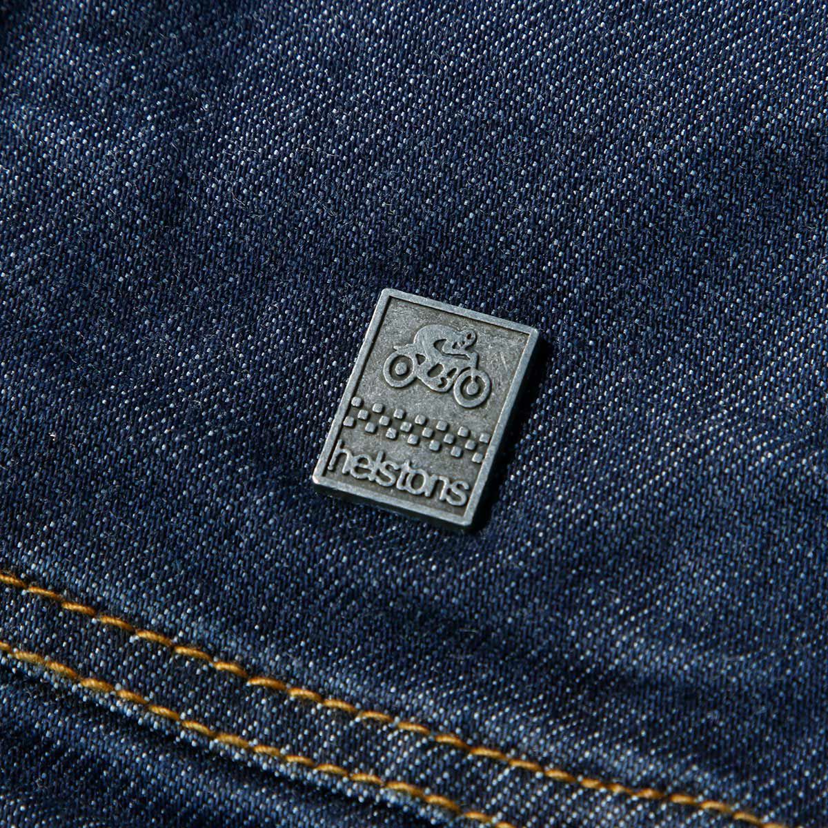 helstons｜ウェスタン デニム ジャケット｜ファブリック｜ブルー