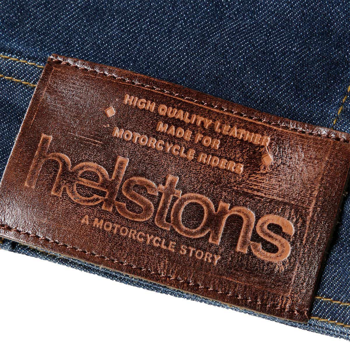 helstons｜ウェスタン デニム ジャケット｜ファブリック｜ブルー