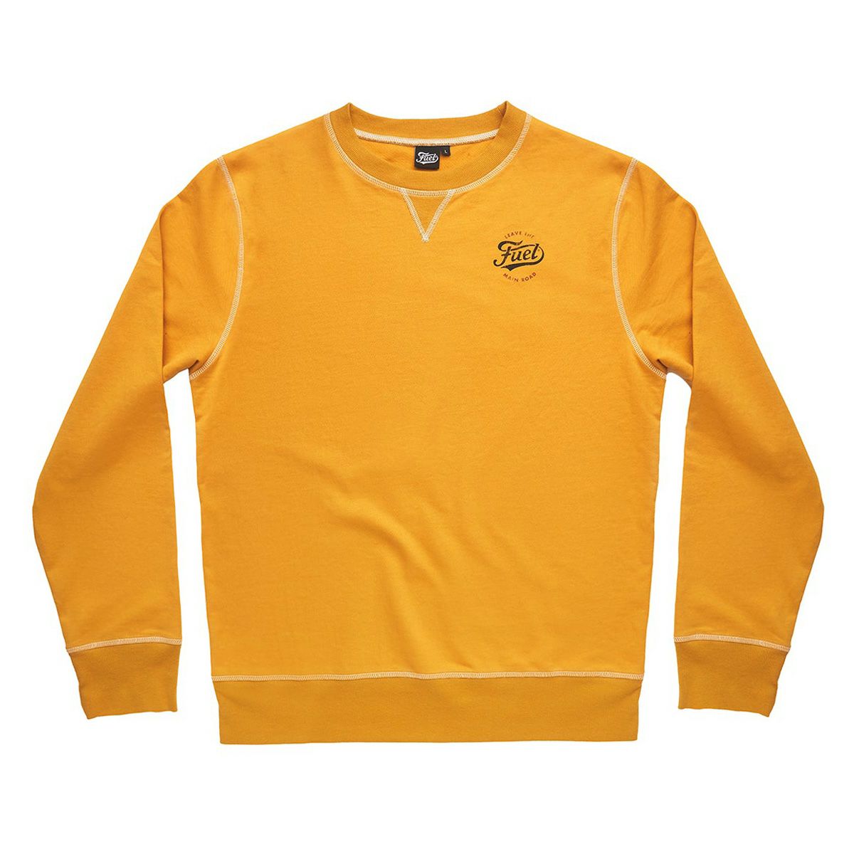 Fuel Motorcycles｜クルー スウェットシャツ｜スウェット｜マスタード