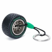 PIRELLI｜ピレリ タイヤ キーリング｜キーホルダー｜グリーン