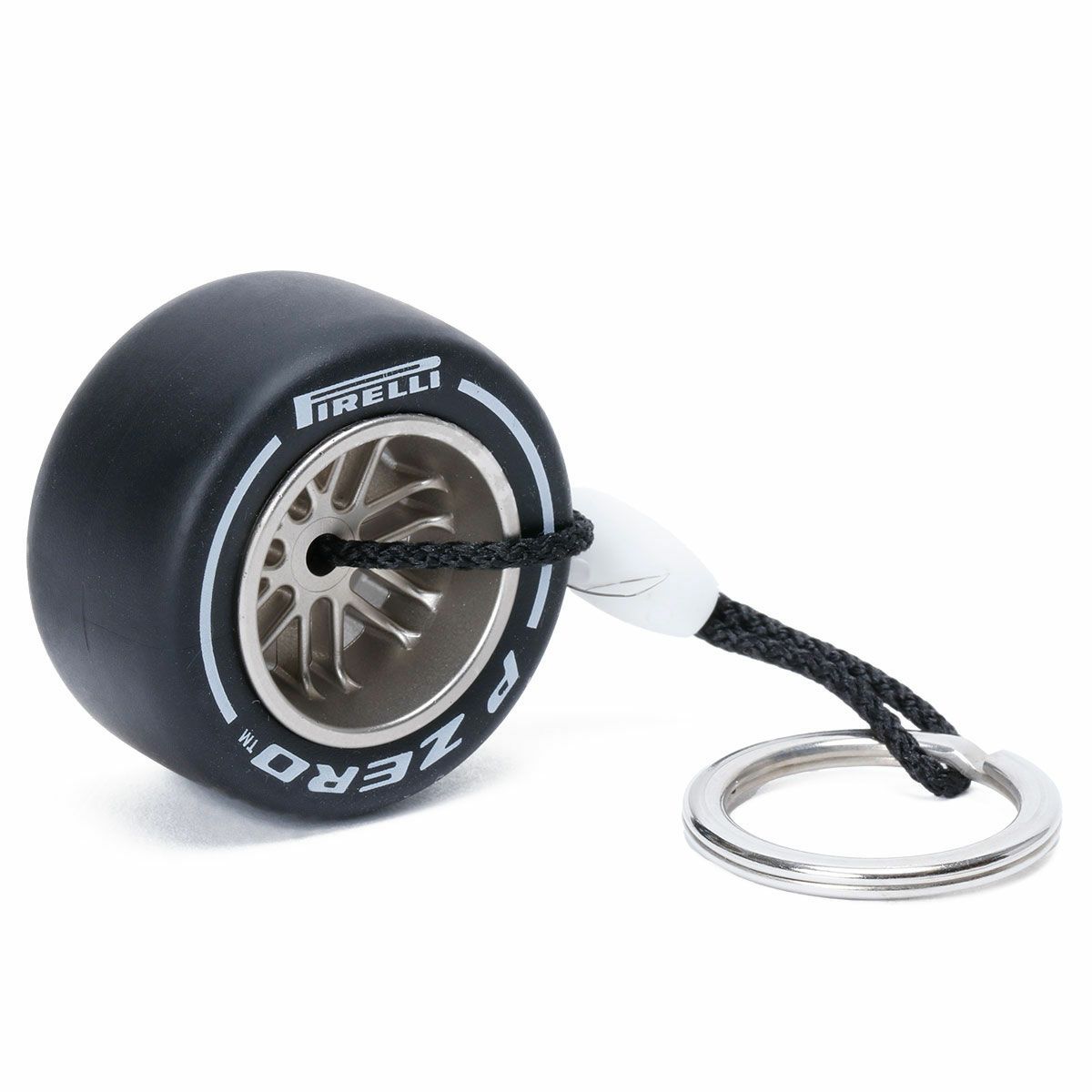 PIRELLI｜ピレリ タイヤ キーリング｜キーホルダー｜ホワイト