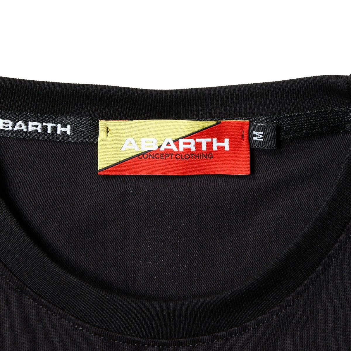 Abarth｜アバルト MC プリント ロゴ Tシャツ｜ブラック