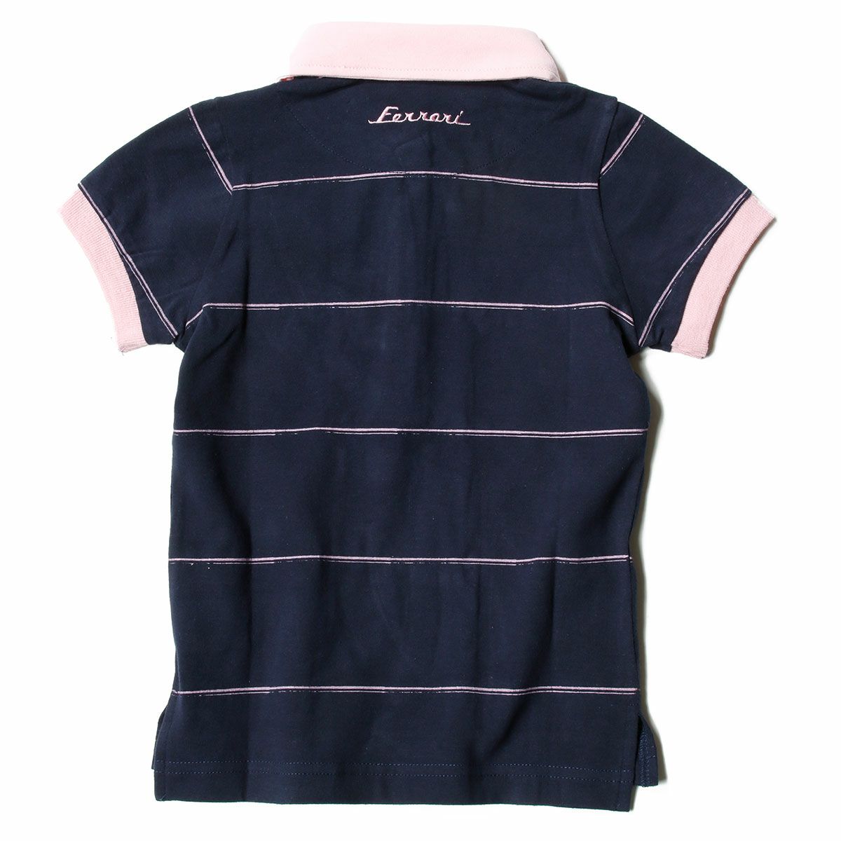 Ferrari｜フェラーリ ストライプ キッズ ポロ｜ポロシャツ｜ネイビー