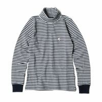 Ferrari｜フェラーリ ストライプ キッズ ロングスリーブ シャツ｜ネイビー